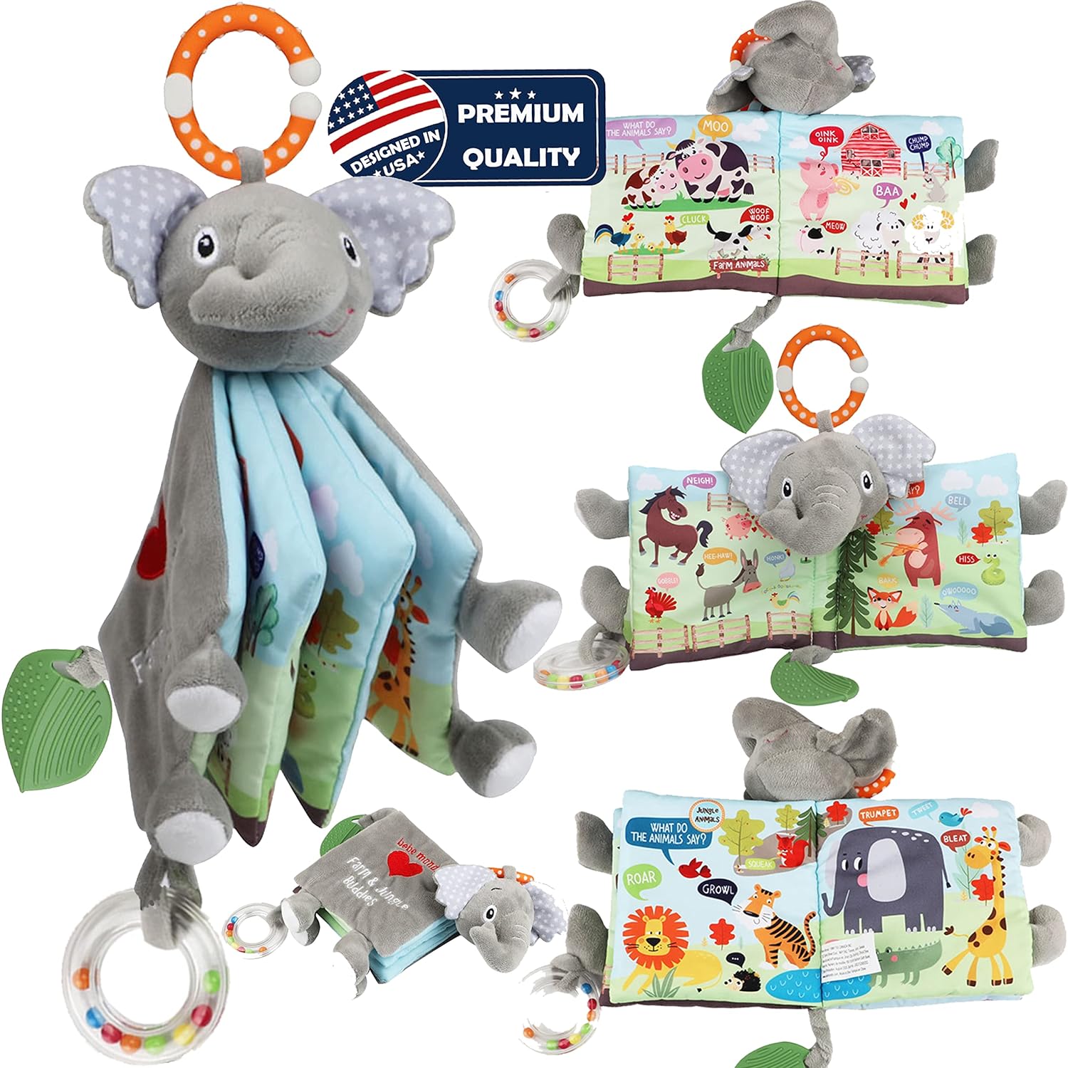 Soft Teething Book: Perfect Baby Gift Set