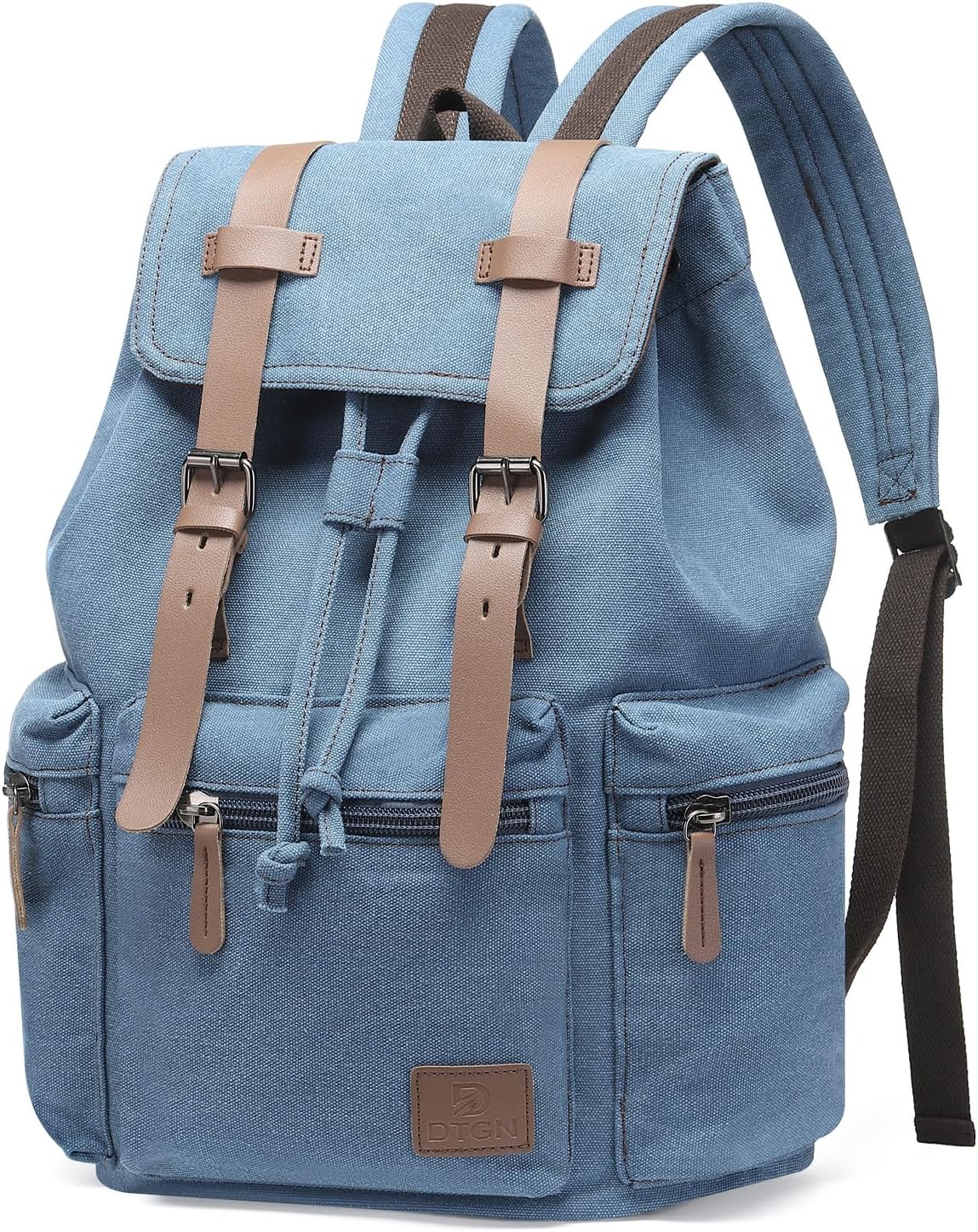 Vintage Canvas Backpack for Men & Women, Durable Daypack