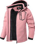 Women's Ski Coat Waterproof Cold-Season Jacket - Hooded Windproof