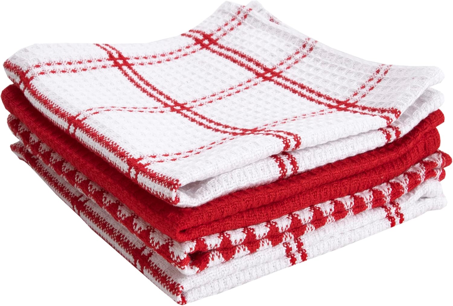 T-FAL Premium Waffle Dish Cloths: Absorbent & Soft (4-Pack)