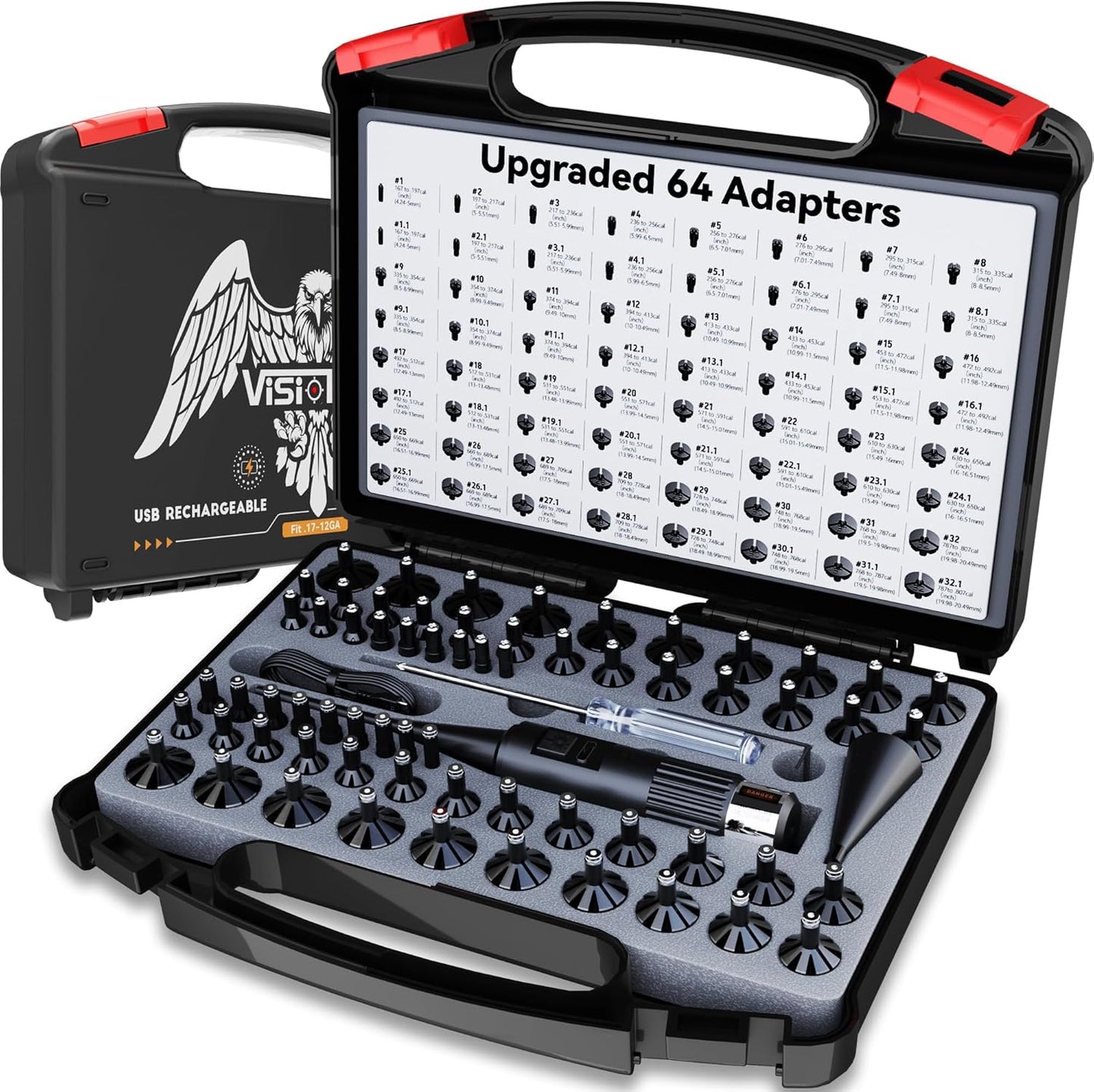 USB Rechargeable Laser Bore Sight Kit for All Calibers