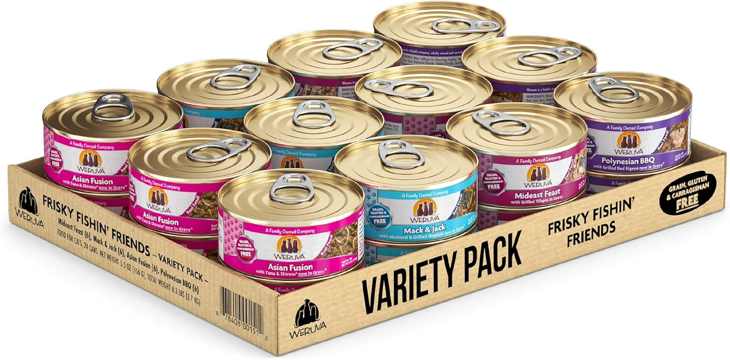 Weruva Classic Cat Food Variety Pack for Seafood Lovers