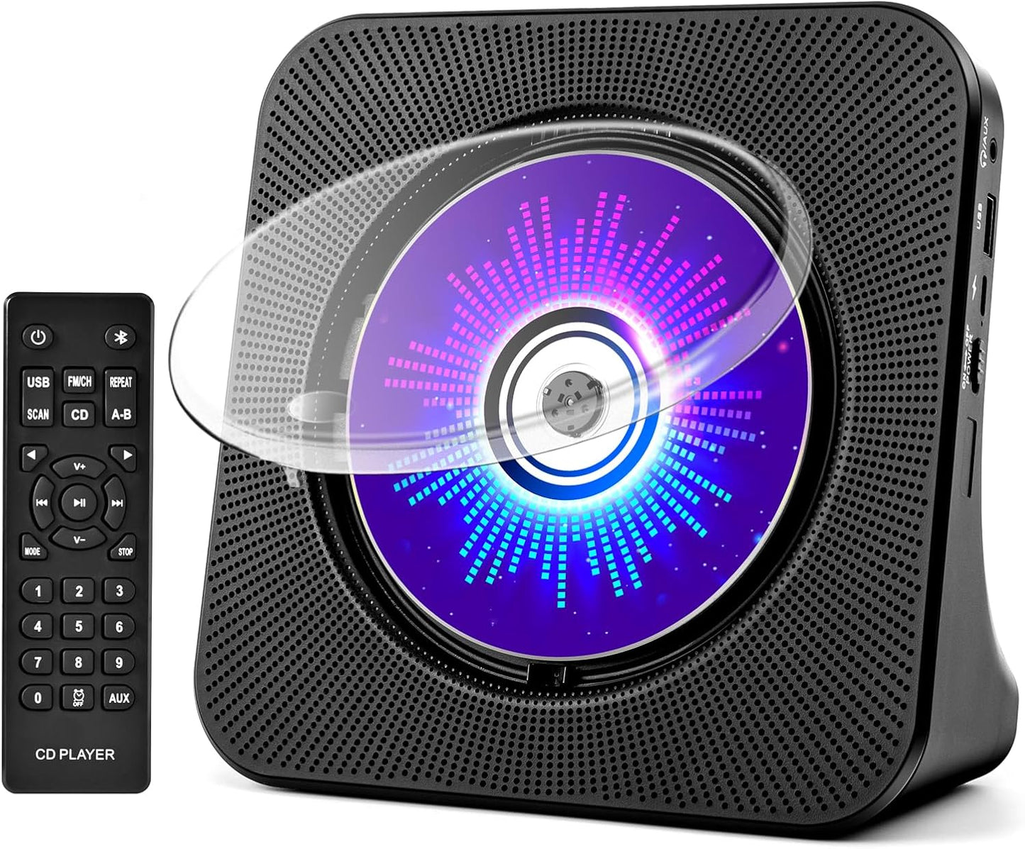 ROADOM Portable CD Player with Bluetooth and Hi-Fi Sound