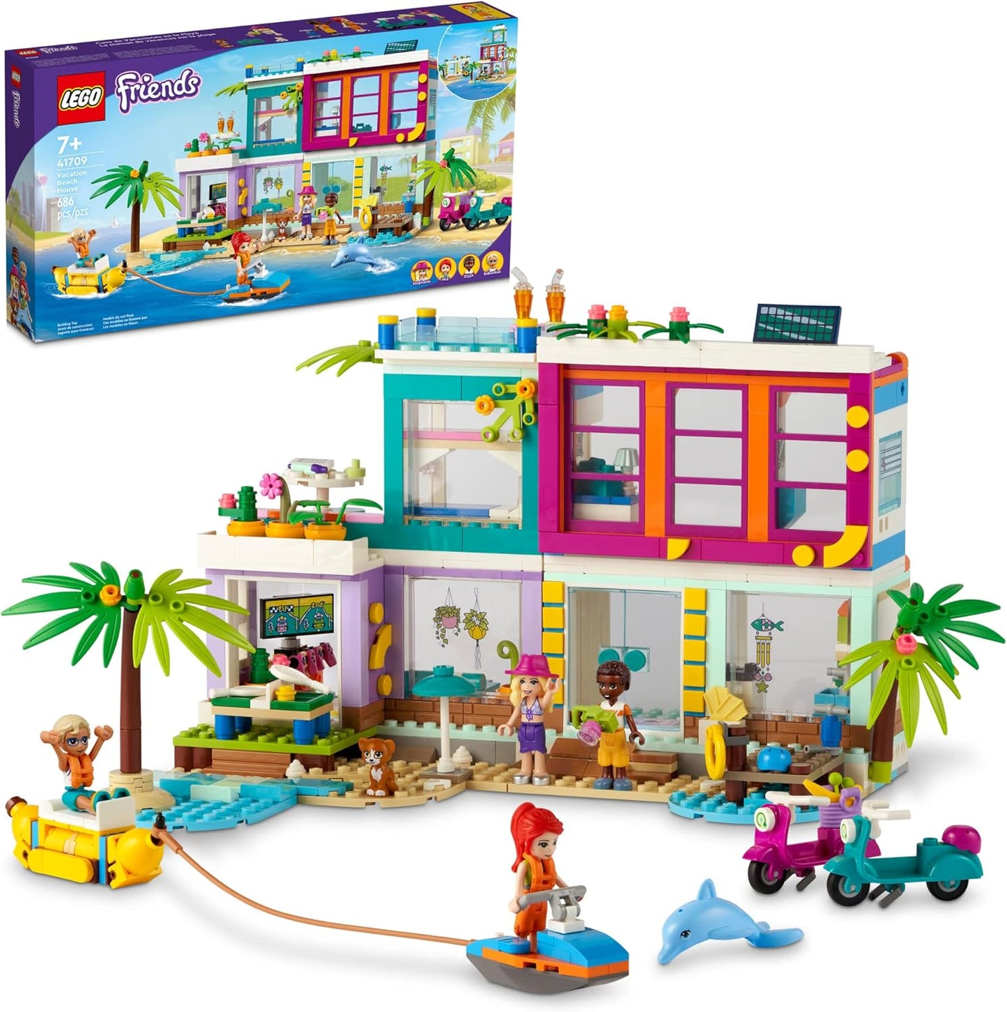 LEGO Friends Beach House Building Kit: Engage Kids' Creativity!