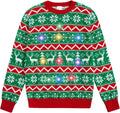 Illuminated Kids Ugly Christmas Sweater by Funnycokid for Festive Fun