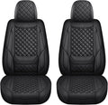 Leather Front Seat Covers for Cars - Breathable and Waterproof