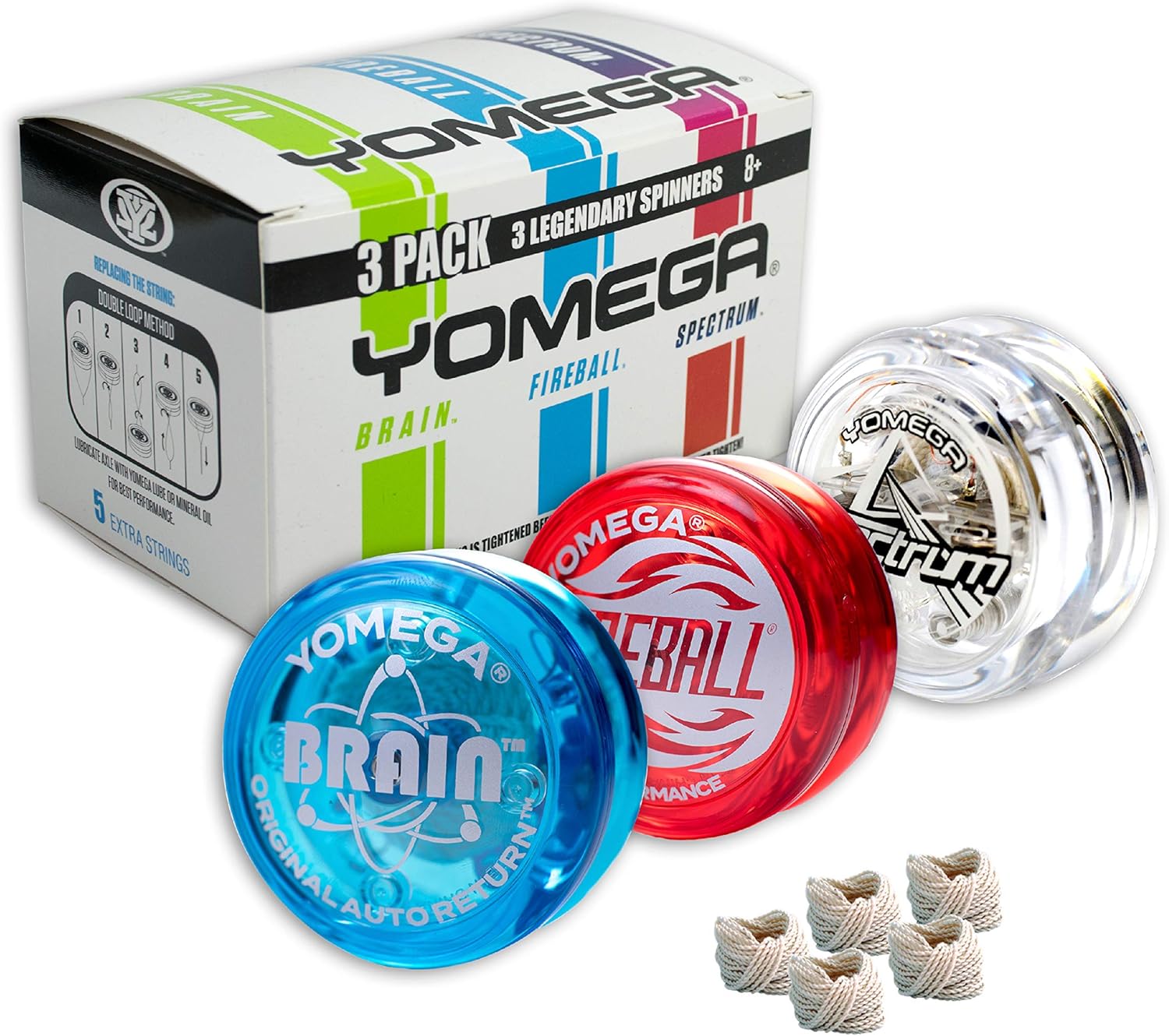 Yomega 3 Legendary Spinners Yo-Yo Set for All Skill Levels