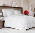 Duvet Cover Cal King Size Set - Extra Soft 104 x 98 White