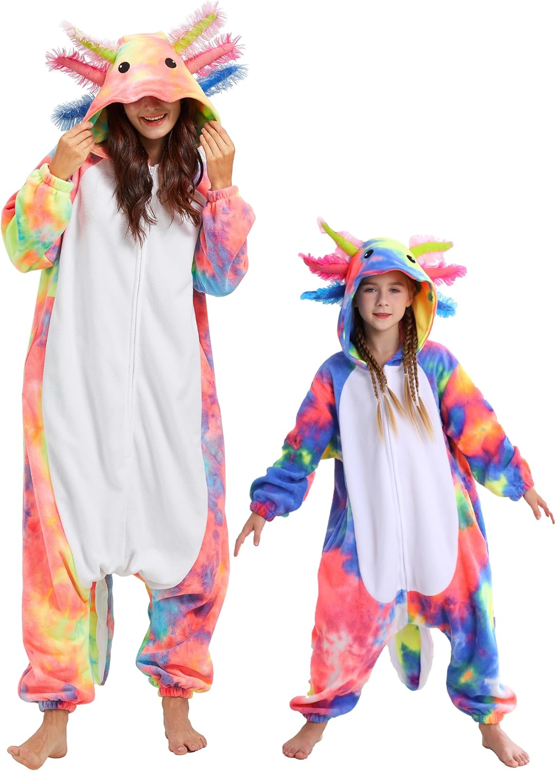 Unisex Axolotl Onesie Pajamas for Cozy Sleepwear and Fun