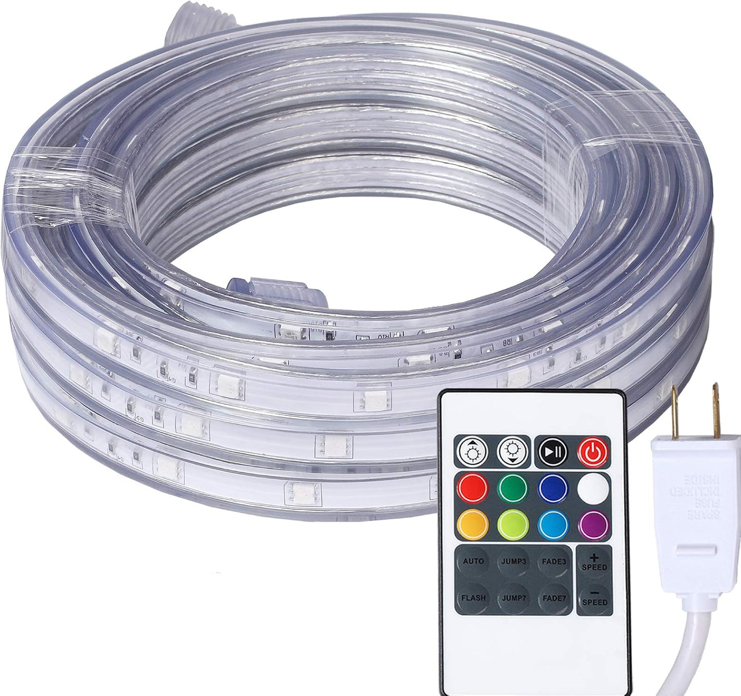 33ft Flat Flexible LED Rope Lights for Indoor and Outdoor Use