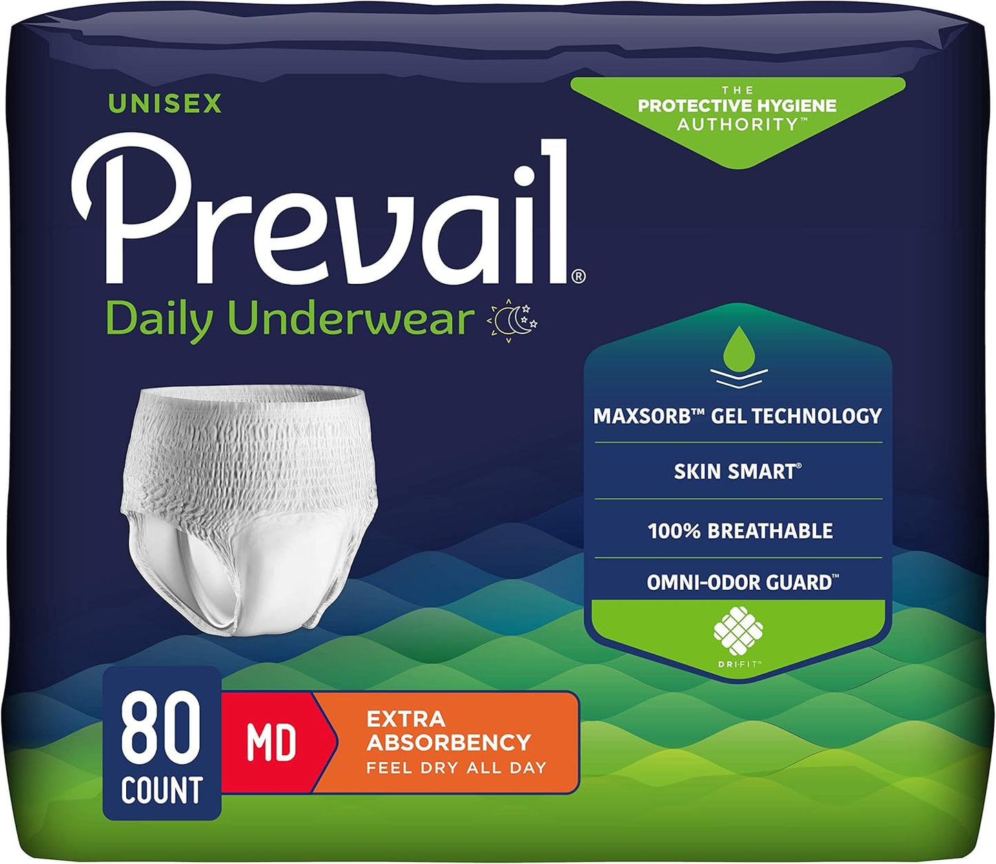 Prevail Adult Diaper - Maximum Absorbency - 80 Count