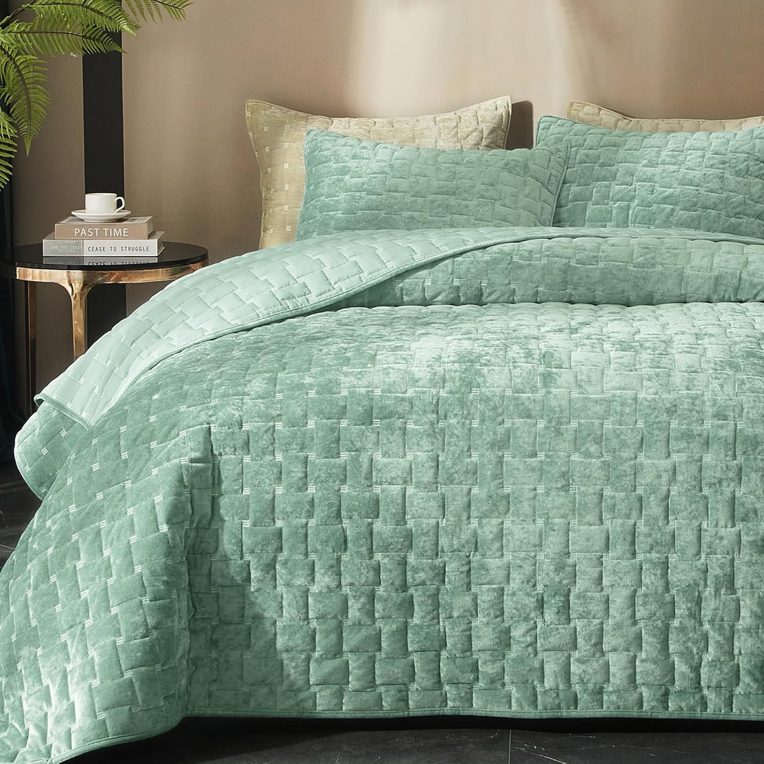 Luxurious Powdion Velvet Quilt King Size for All Seasons