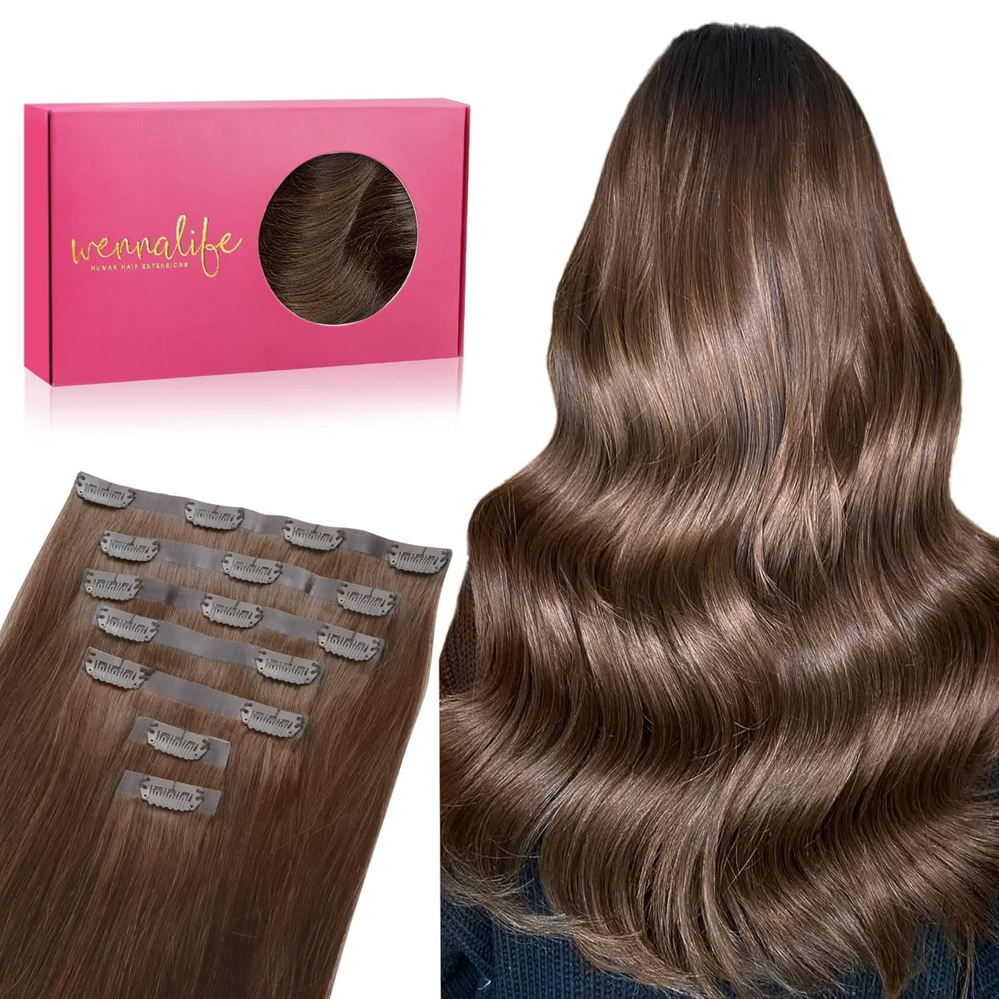 Seamless Clip In Hair Extensions for Natural Look and Comfort