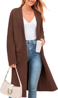 Open Front Long Cardigan Sweater for Women - Cozy Layering Piece