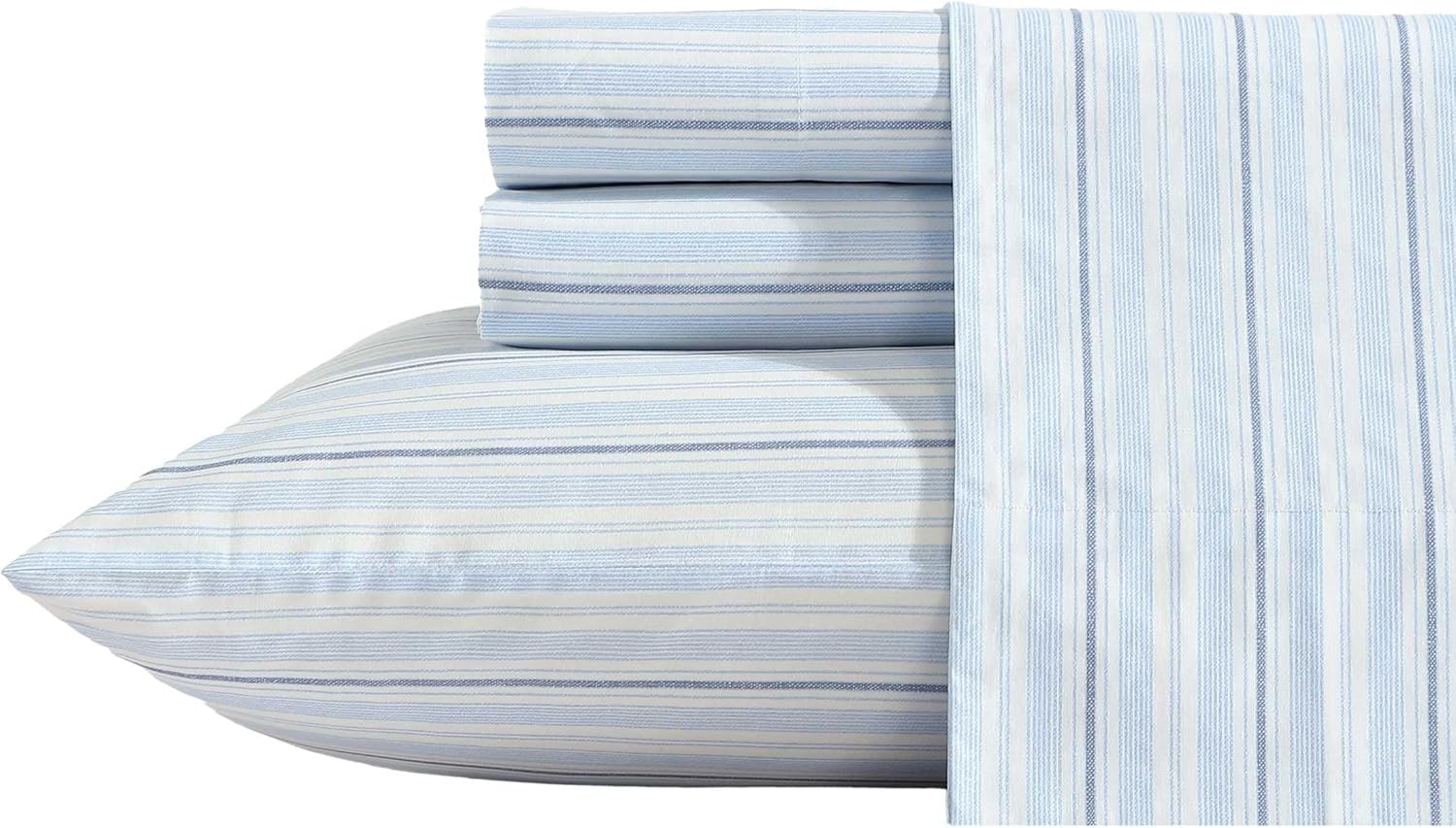 Nautica Cotton Percale Bedding Set with Matching Pillowcases