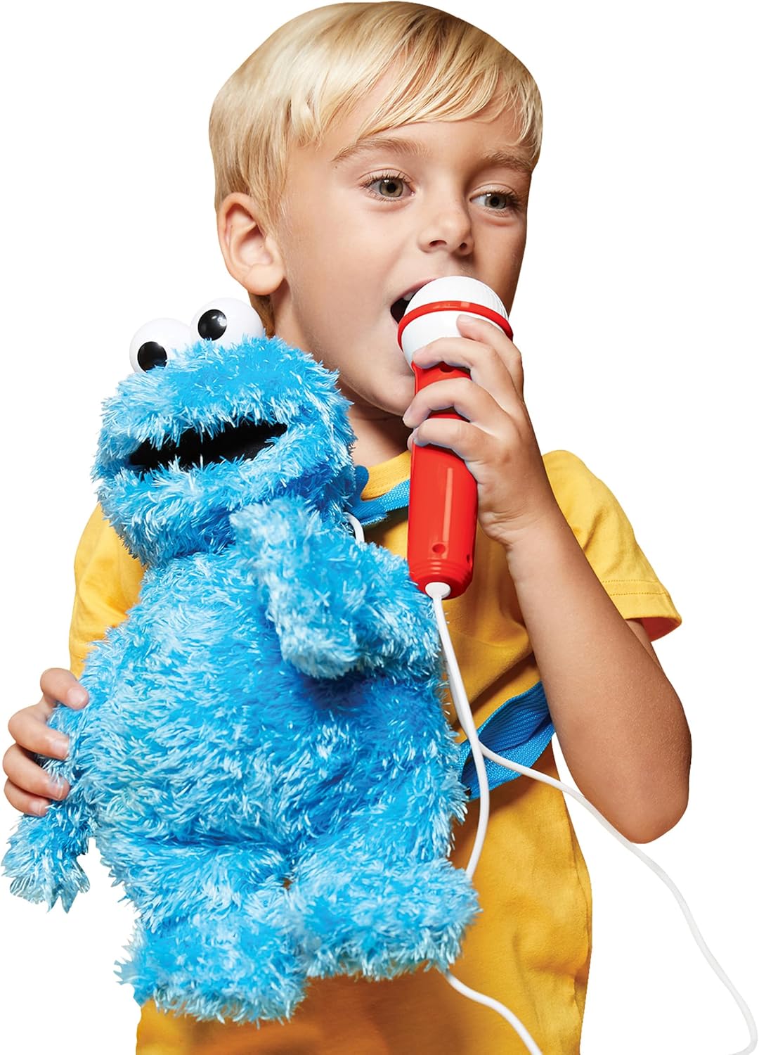 Singing Machine Cookie Monster Plush Karaoke Toy for Kids