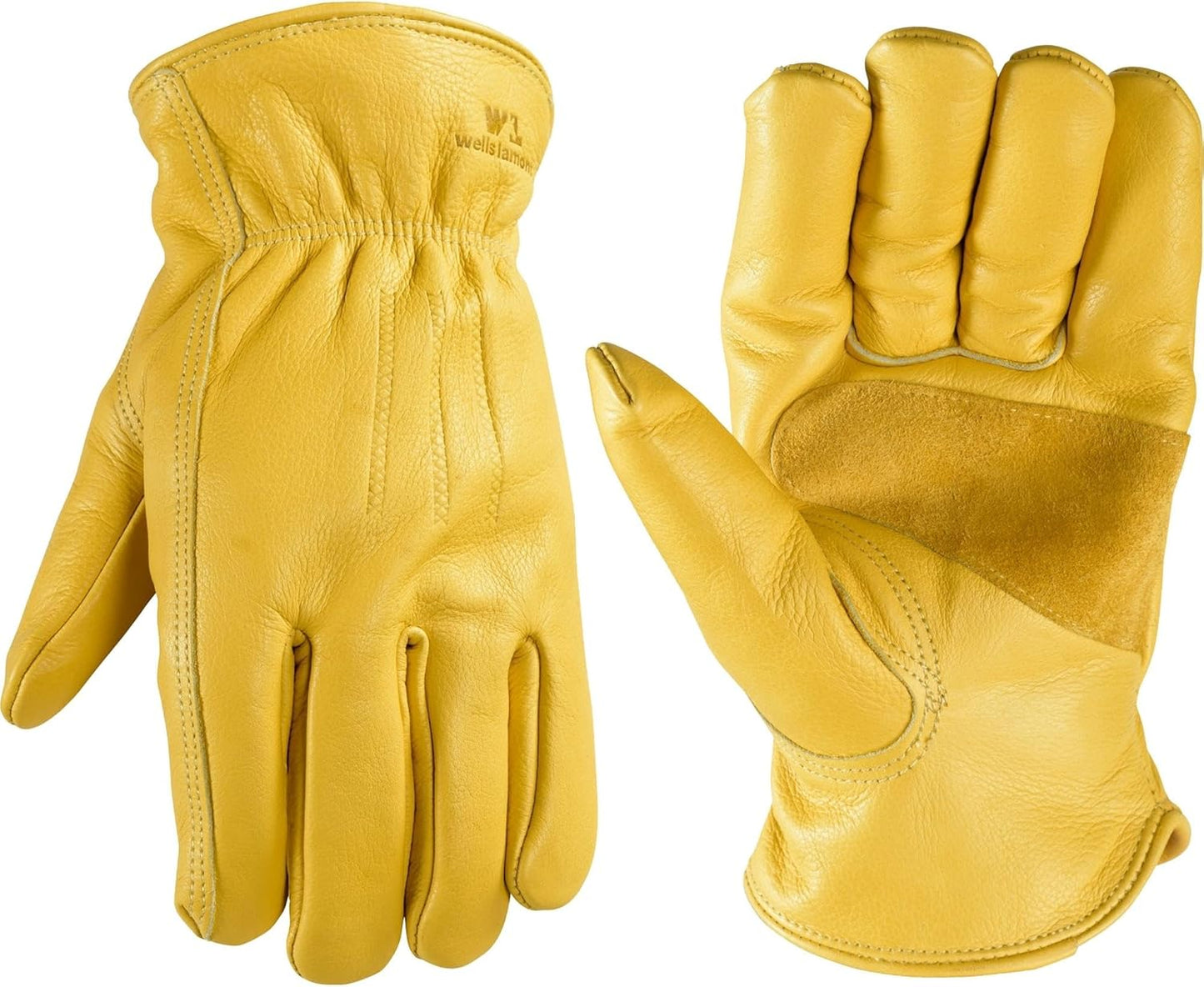 Warm & Durable Men's Winter Leather Work Gloves