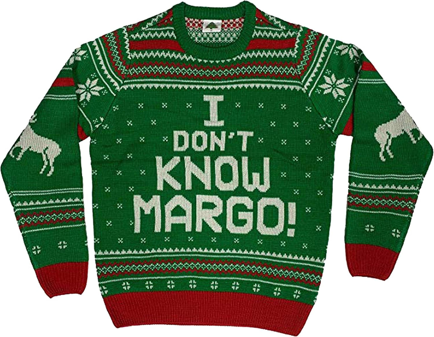 I Don't Know Margo Ugly Christmas Sweater Green - Festive Fun!