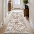 Vintage 2x6 ft Runner Rug for Hallways Non Slip Washable