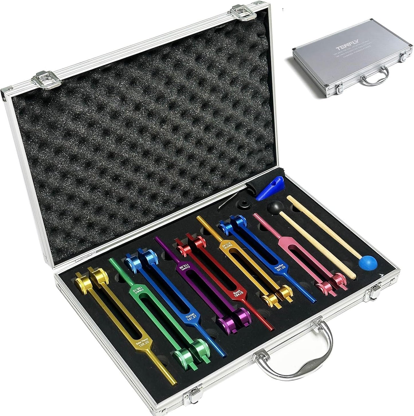 Chakra Tuning Forks Set for Healing with Exquisite Gift Box