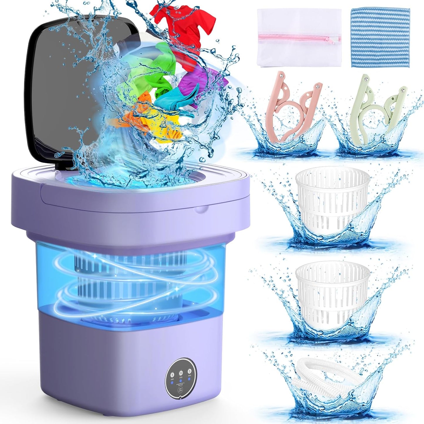 Ankuwa Portable Washing Machine: Deep Clean Anywhere!