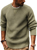 PJ PAUL JONES Mens Crewneck Waffle Knit Pullover Sweater - Classic