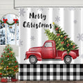 Impress with Style: Christmas Farmhouse Shower Curtain