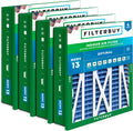 Filterbuy 24x24x5 Air Filter MERV 13 - Health Defense 4-Pack