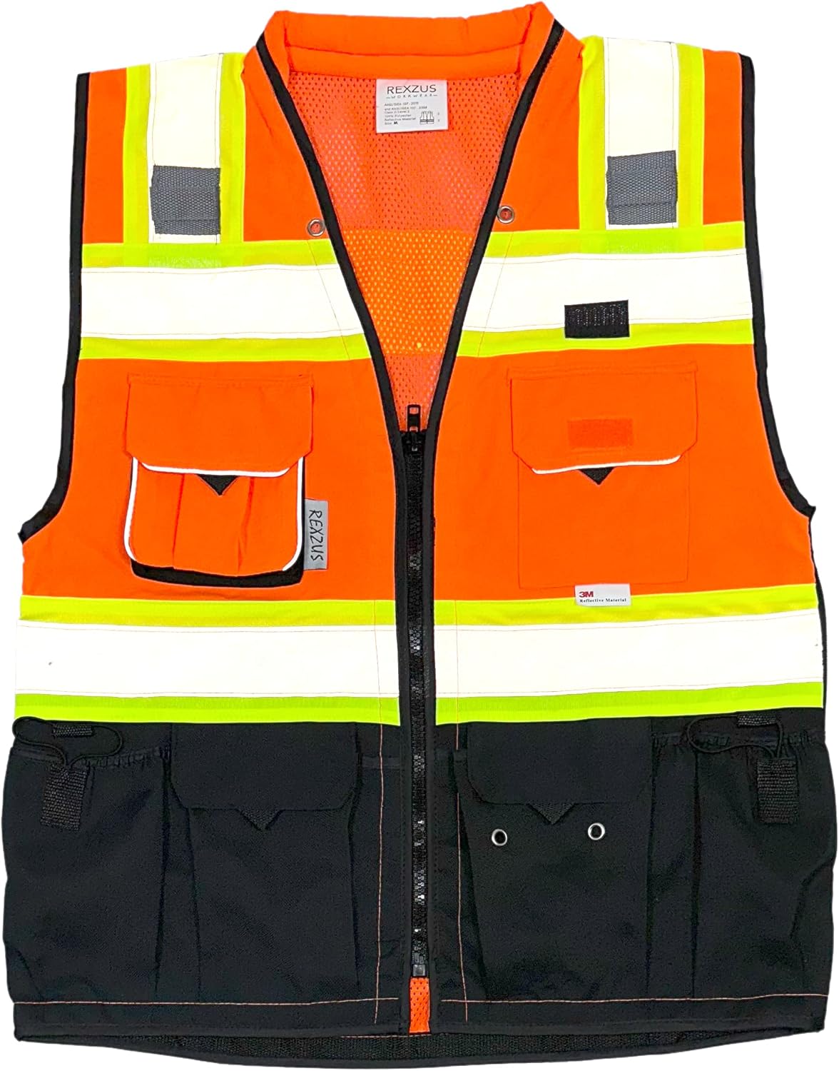 C Vest for Mens Safety Vest with Zipper and Utility Pockets