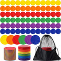 TPE Floor Spot Markers Dots for Gym - 60 Pack, Non Slip