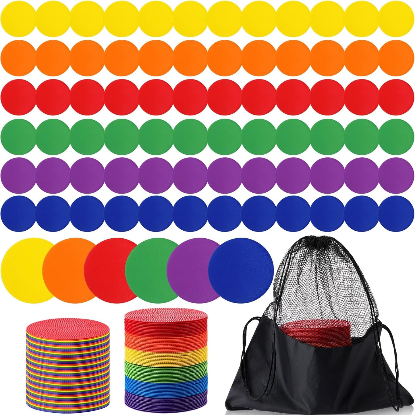 Tinideya TPE Floor Spot Markers for Gym Sports and Training
