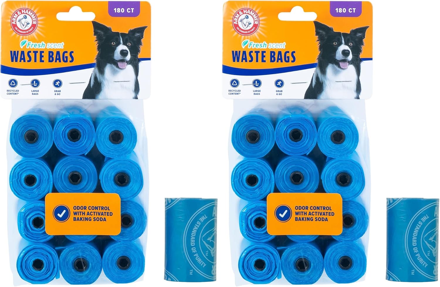Durable Disposable Dog And Cat Waste Bags with Baking Soda Scent