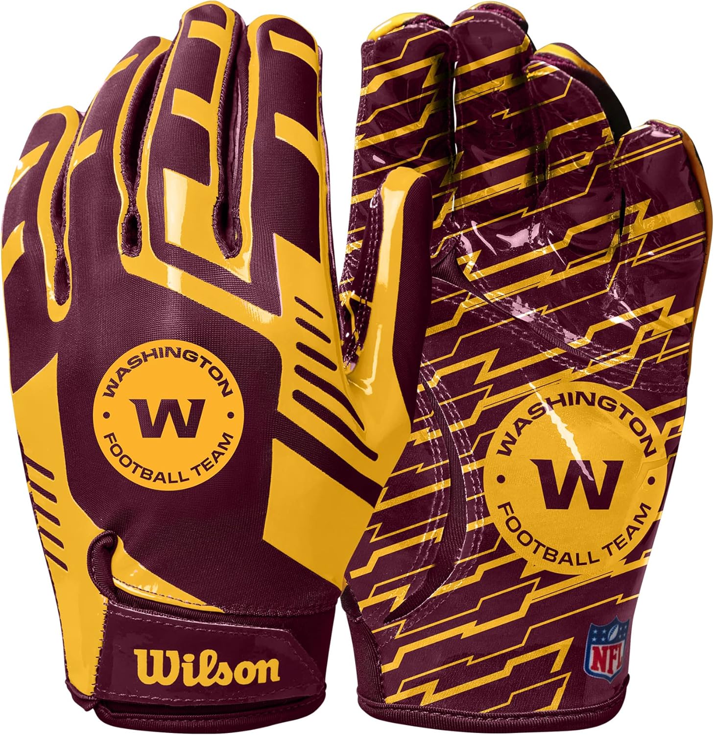 Enhanced Grip: WILSON NFL Football Gloves