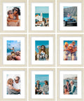 Vittanly 8x10 Picture Frames Set of 9 - Versatile Wall and Tabletop