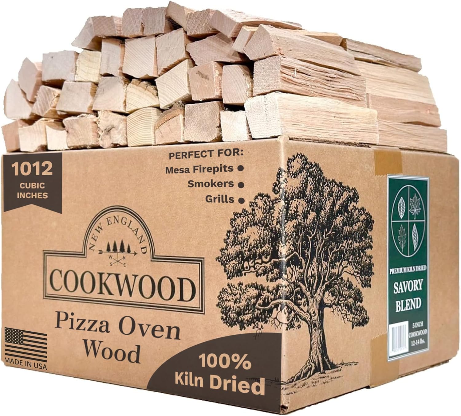 Savory Blend 5 Inch Universal Cooking Firewood for Grills