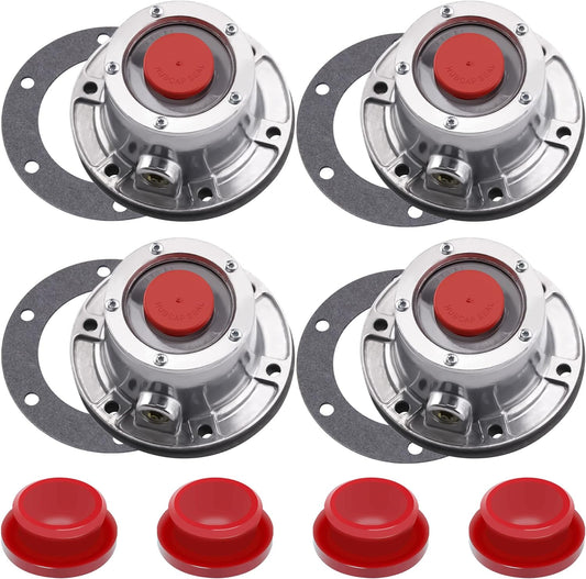 Hub Cap 3434024 Aluminum Hubcaps for Trailer Axle with Plugs