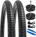 27.5 x 1.95 Bike Tires 2-Pack - Foldable Replacement Tires for 27.5