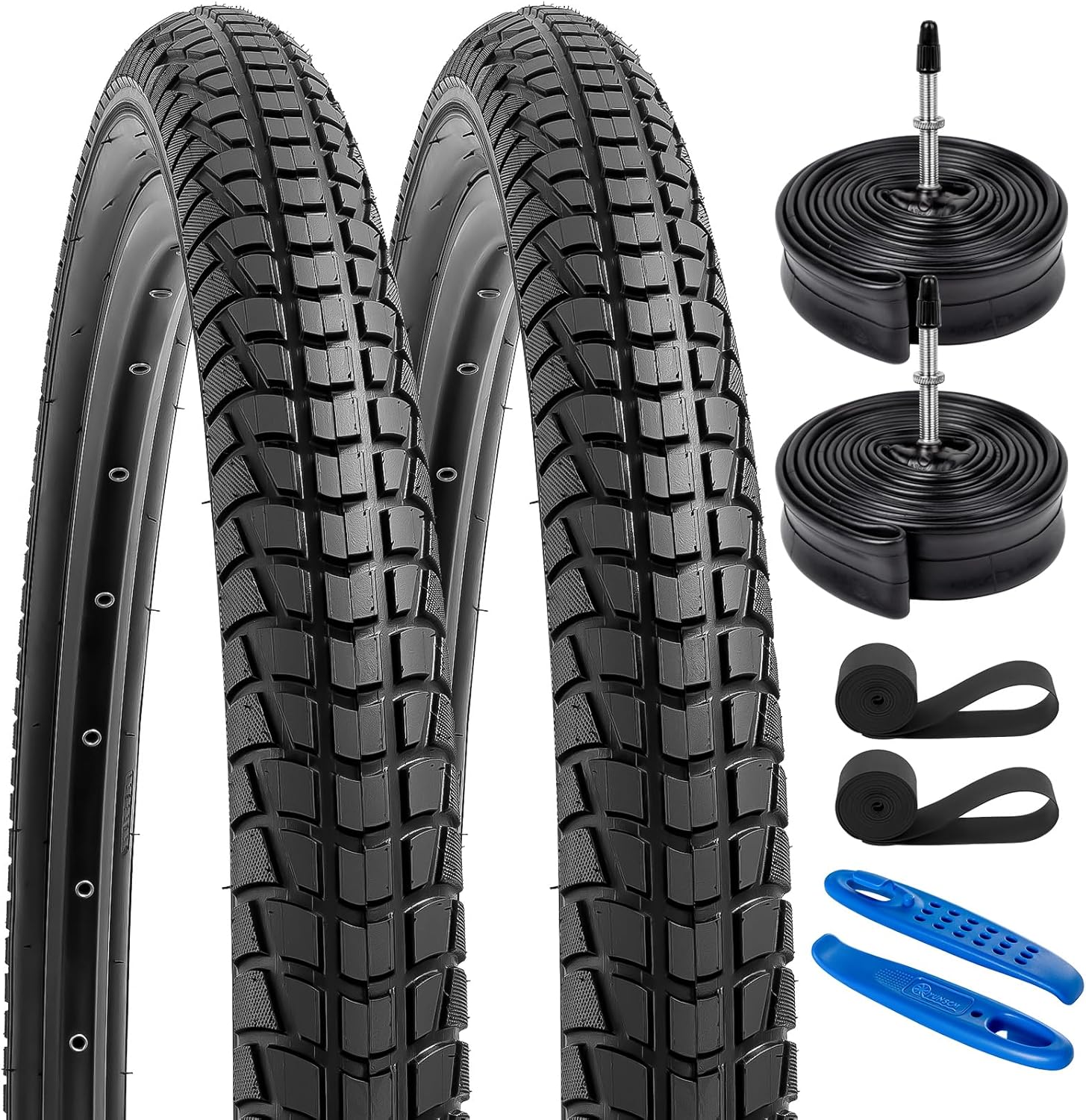 YUNSCM 27.5 Bike Tires 2-Piece Set for All Terrain Riding