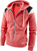 Men's Stylish Fleece Hoodie with Full Zip for Comfort and Warmth