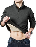 Yeokou Men's Stylish Fleece Crewneck Sweater for Cold Days