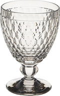 Boston Wine Goblet Box Set of 4 - Smoke Gray Crystal Glass