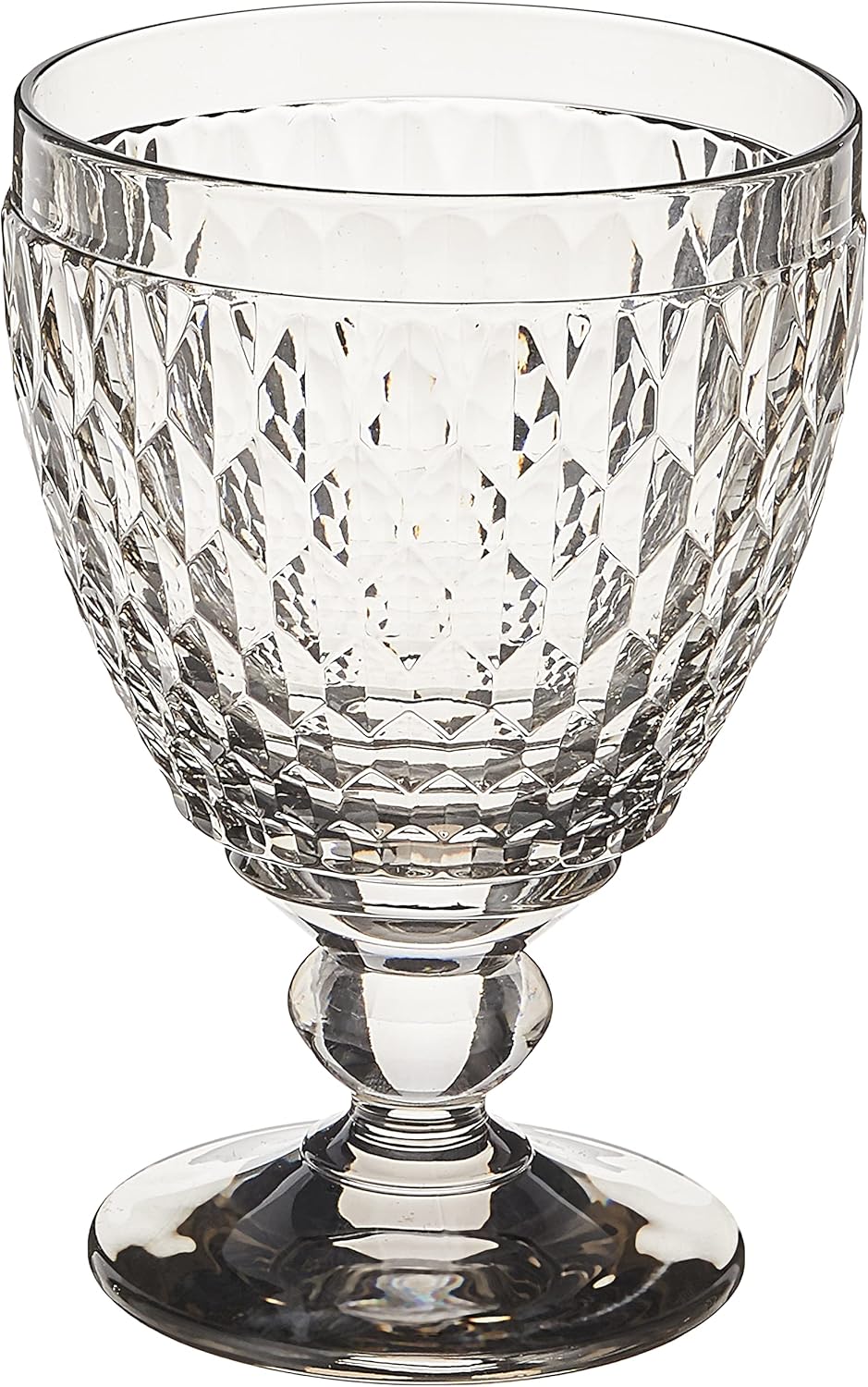 Boston Wine Goblet Box Set of 4 - Smoke Gray Crystal Glass