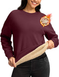 G Gradual Sherpa Sweatshirt for Women Crewneck Pullover - Warm Winter