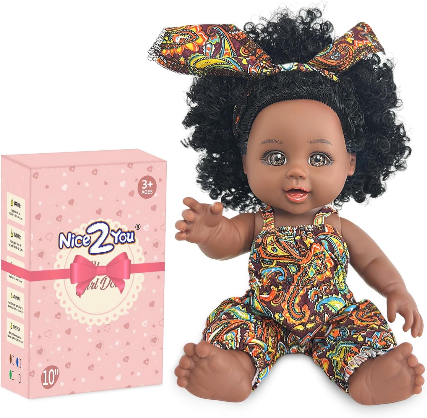 Realistic 10 Black Reborn Doll - Perfect Birthday Gift!