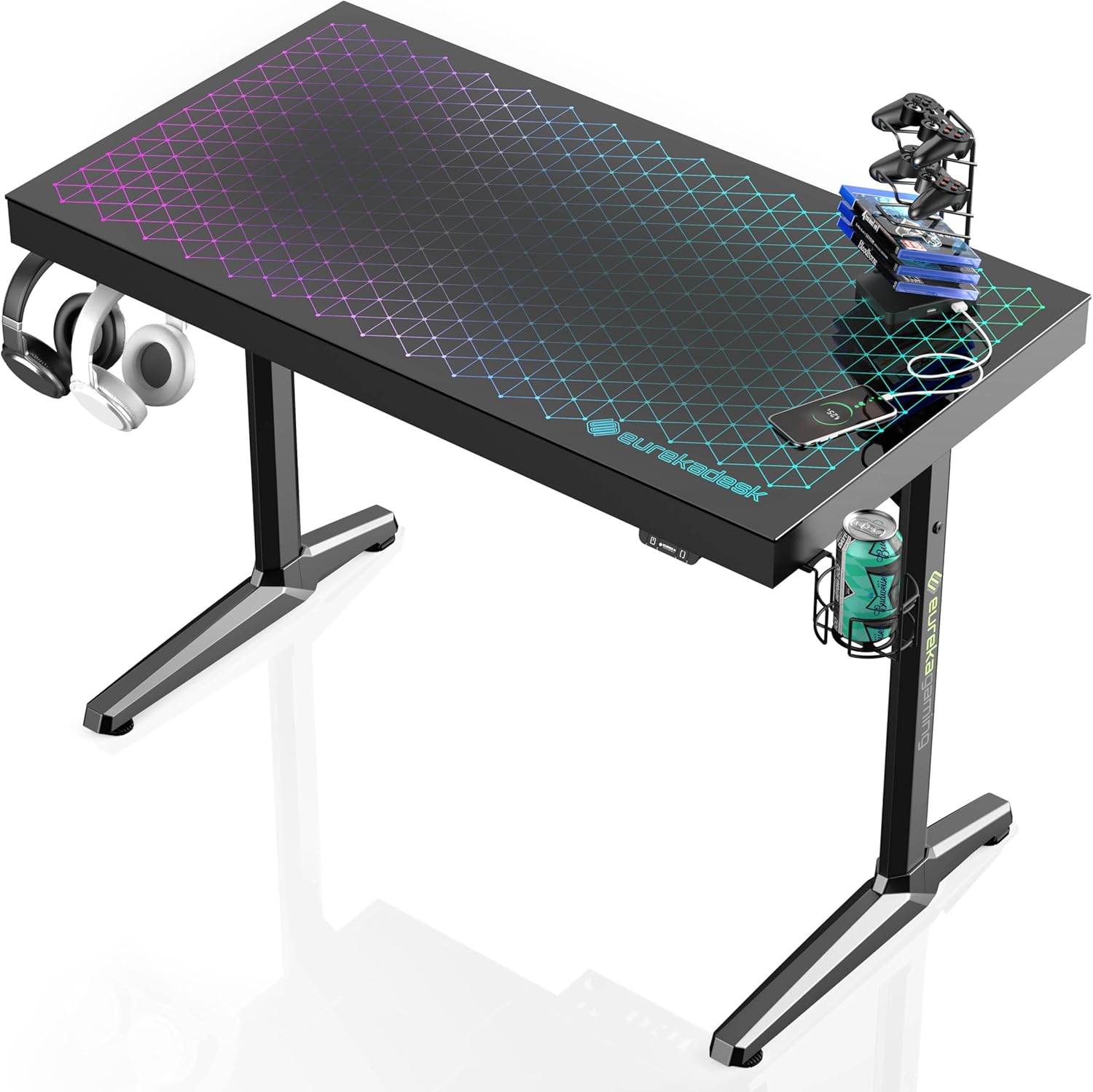 43 RGB Gaming Desk w/ Music Sync Lights