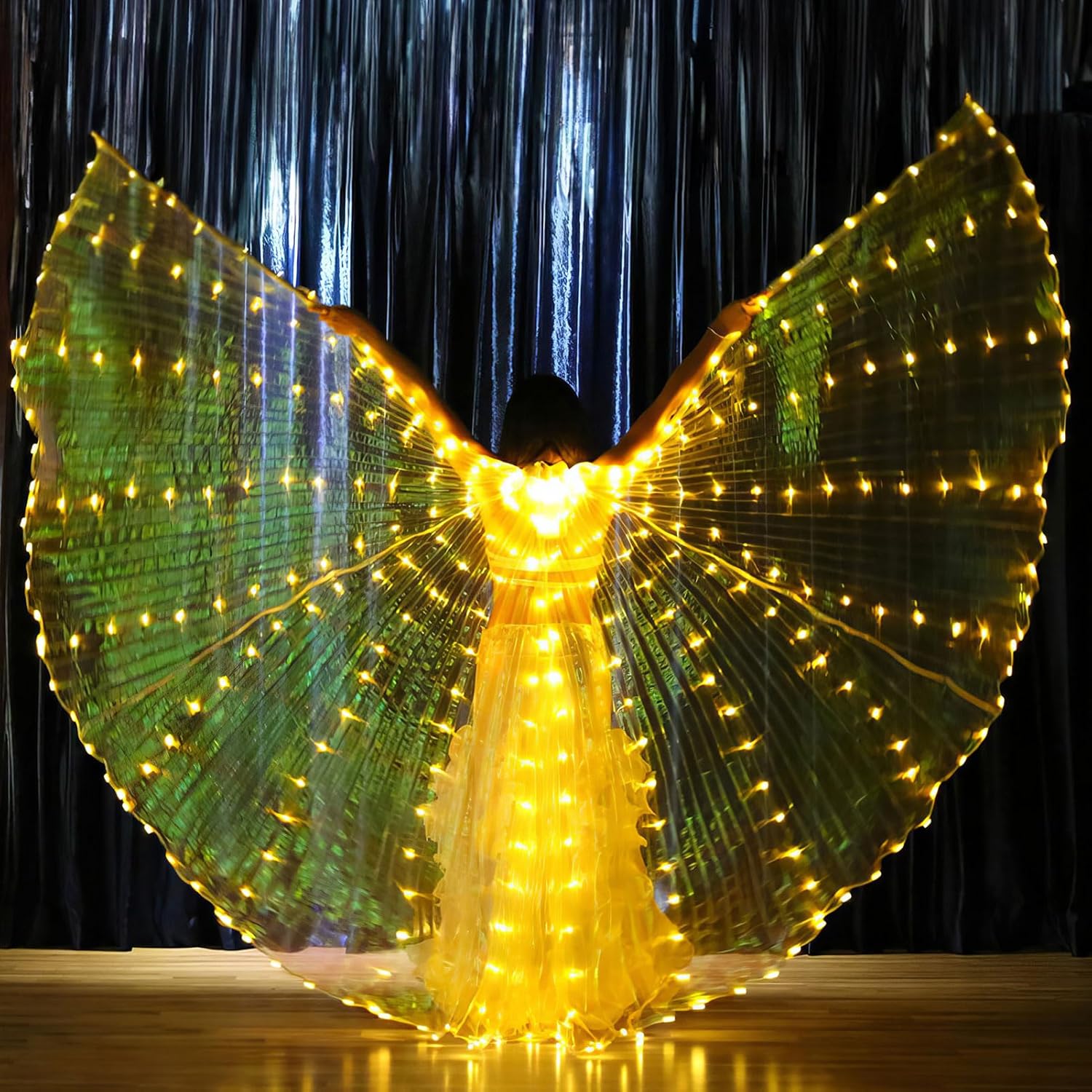 Illuminated LED Fairy Wings for Kids and Adults - Multicolored Glow