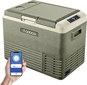 AAOBOSI 12 Volt Refrigerator - 42 Quart Car Cooler for Travel