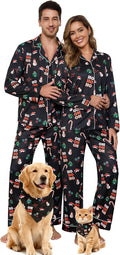Family Matching Pajamas Set Long Sleeve Button Down Pjs - Soft Lounge