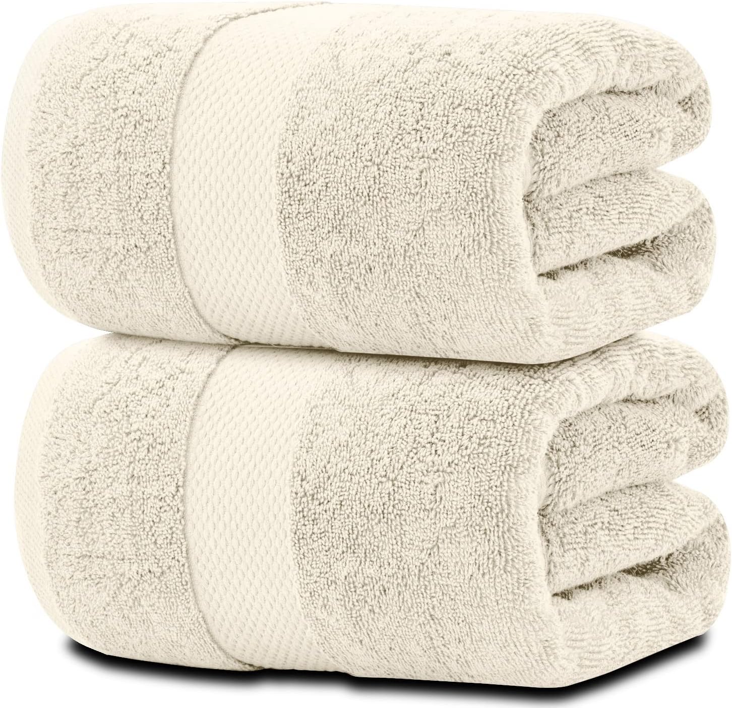 Luxury Soft Ivory Bath Sheet Towels - 650 GSM Cotton Comfort
