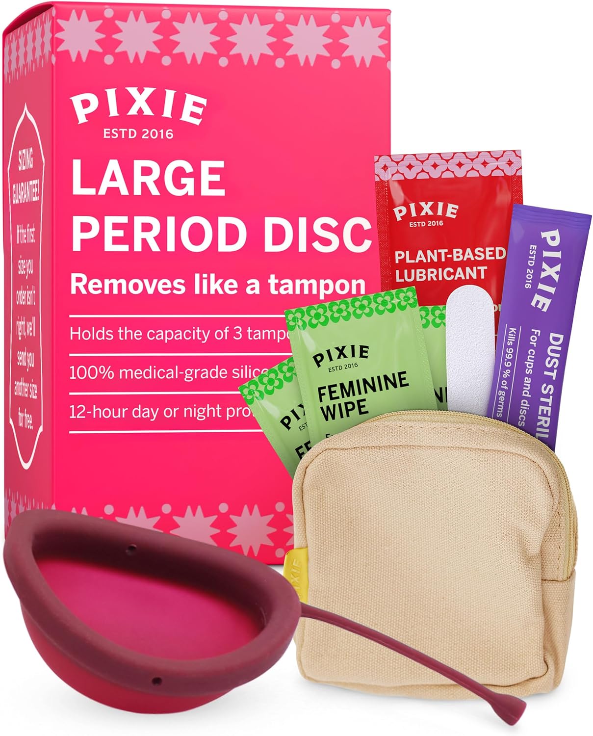 Pixie Menstrual Disc: Soft. Safe. 12-Hour Wear
